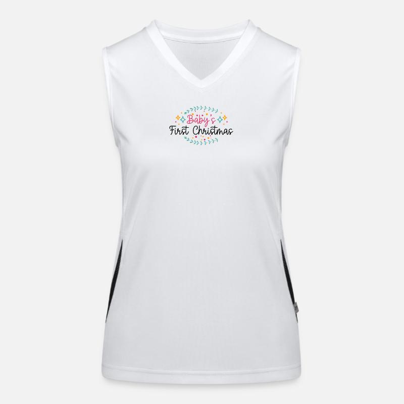 Bébé premier Noël Débardeur respirant contrasté Femme