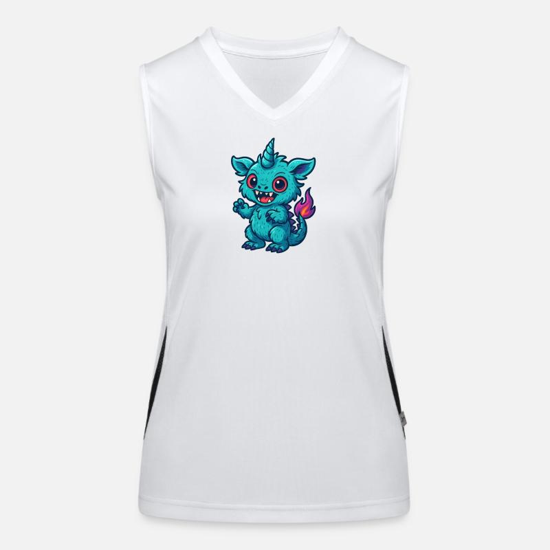 Buntfantasie Einhorn-Design Funktionelles Kontrast-Tank Top für Frauen