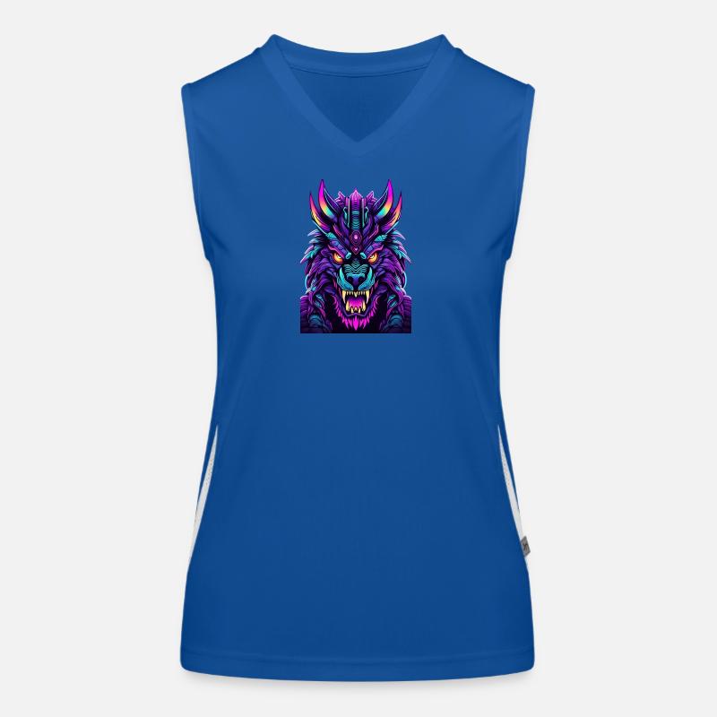 Neon Wolfsgeist Débardeur respirant contrasté Femme