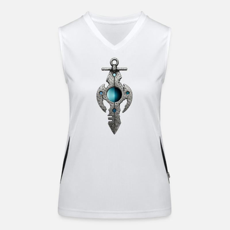 Sacred Fragment – Mystisches Sigil Funktionelles Kontrast-Tank Top für Frauen
