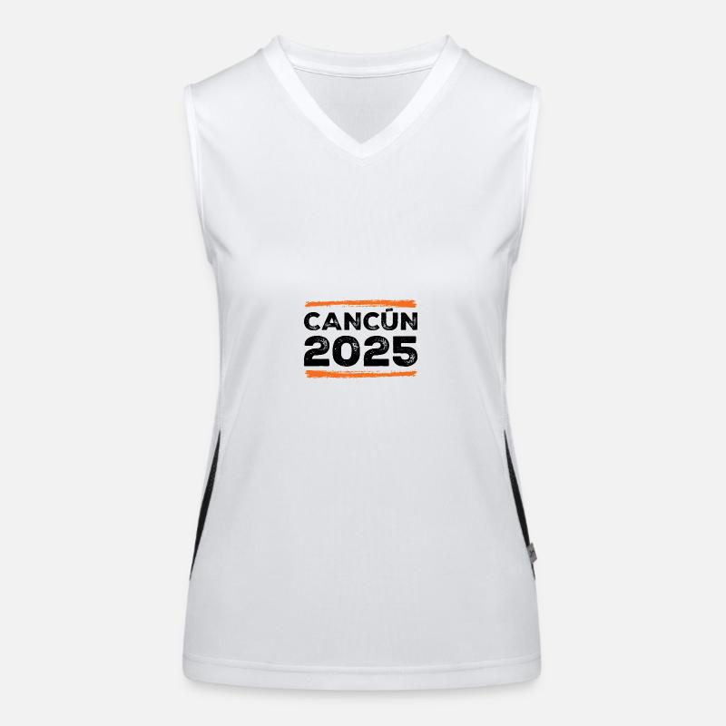 Cancun 2025 Saying Women's Functional Contrast Tank Top
