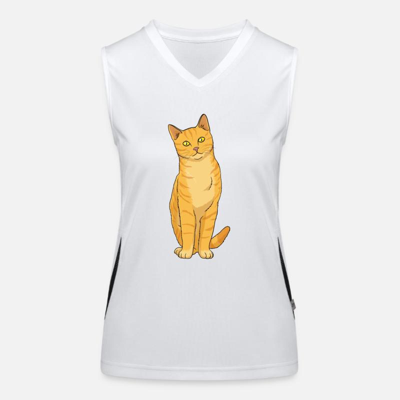 Cat Ginger Women's Functional Contrast Tank Top