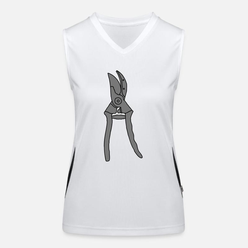 Gartenschere 2 Funktionelles Kontrast-Tank Top für Frauen