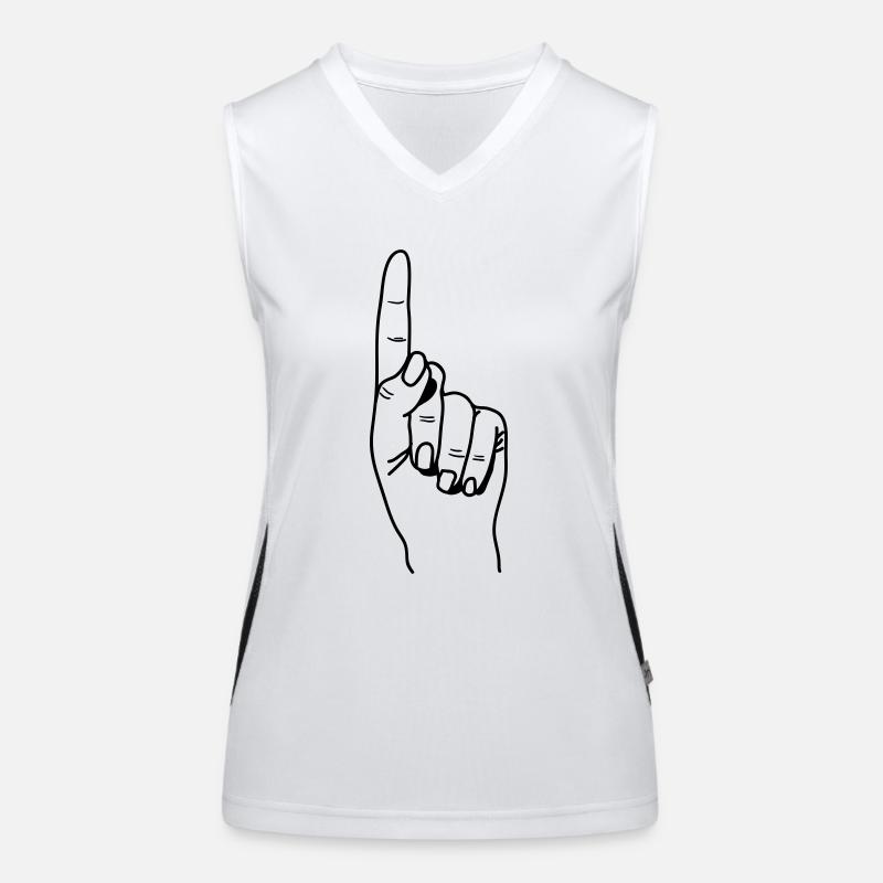 zeigefinger_1 Women's Functional Contrast Tank Top