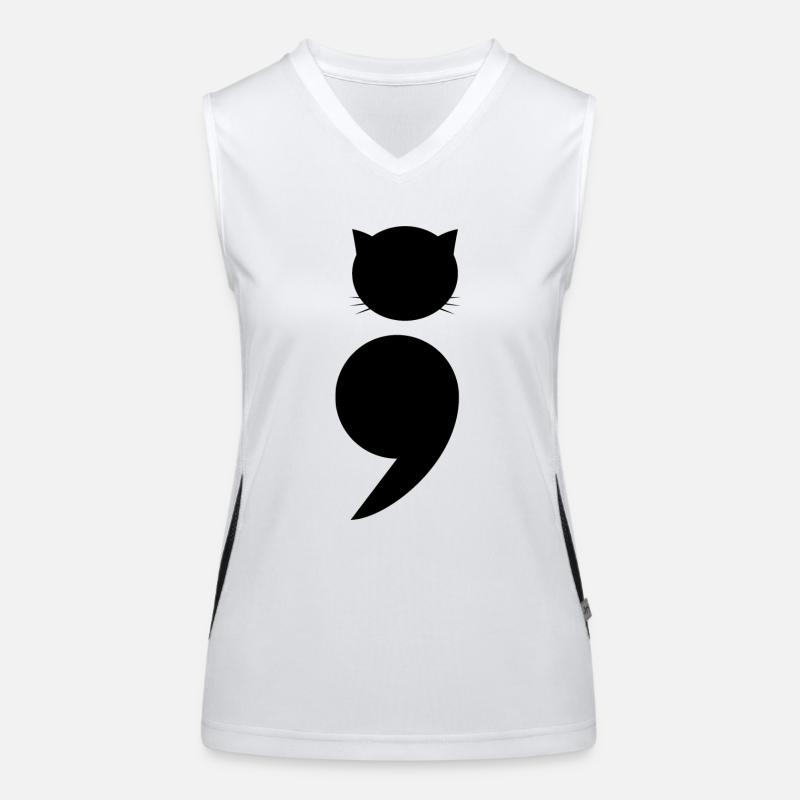 Comma chat Women's Functional Contrast Tank Top