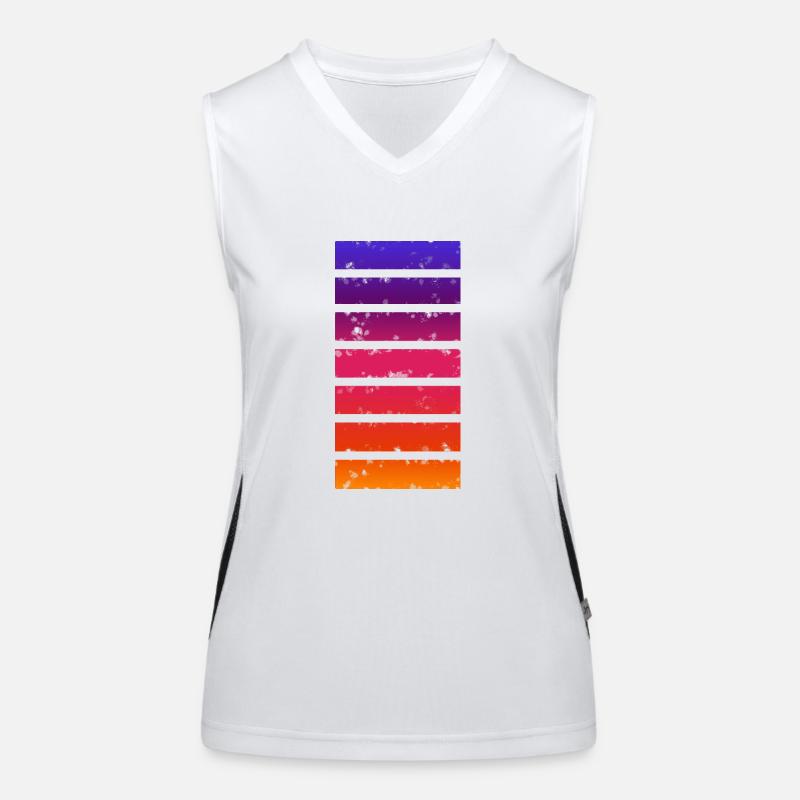 Barre multicolore Débardeur respirant contrasté Femme