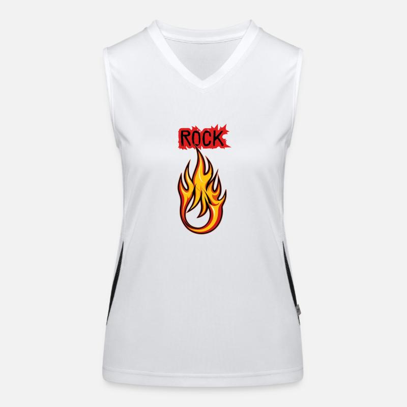 Rock Fire & Flame Women's Functional Contrast Tank Top