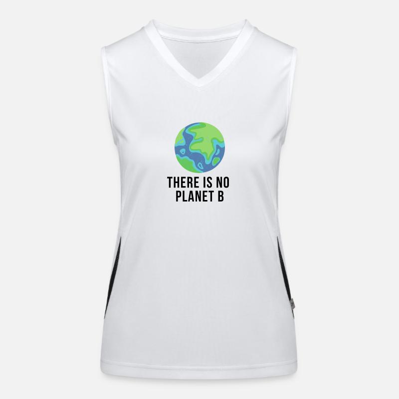 There is no planet b Funktionelles Kontrast-Tank Top für Frauen