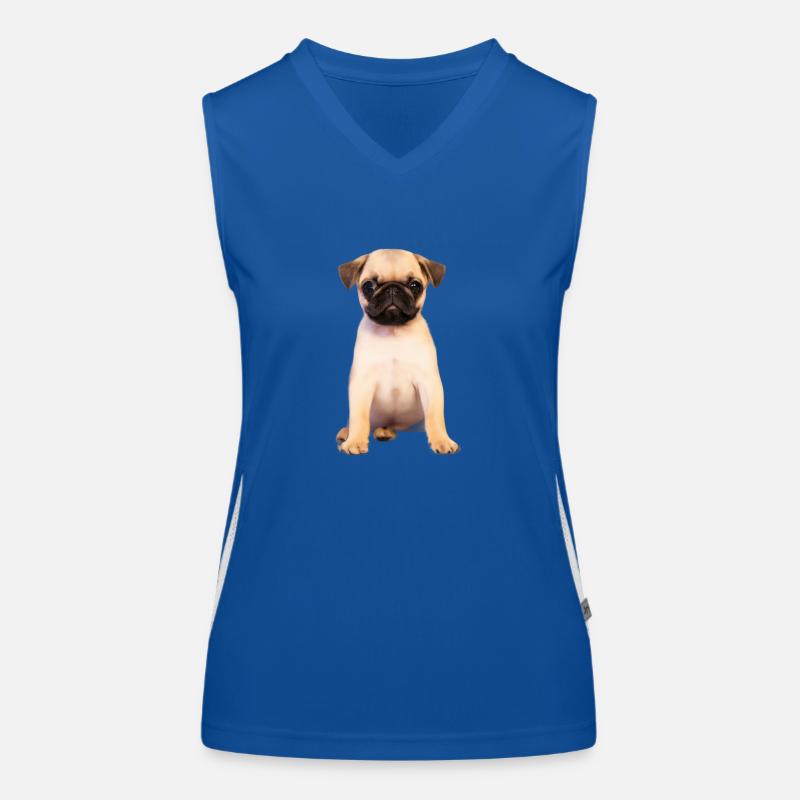 Chiot mignon Débardeur respirant contrasté Femme