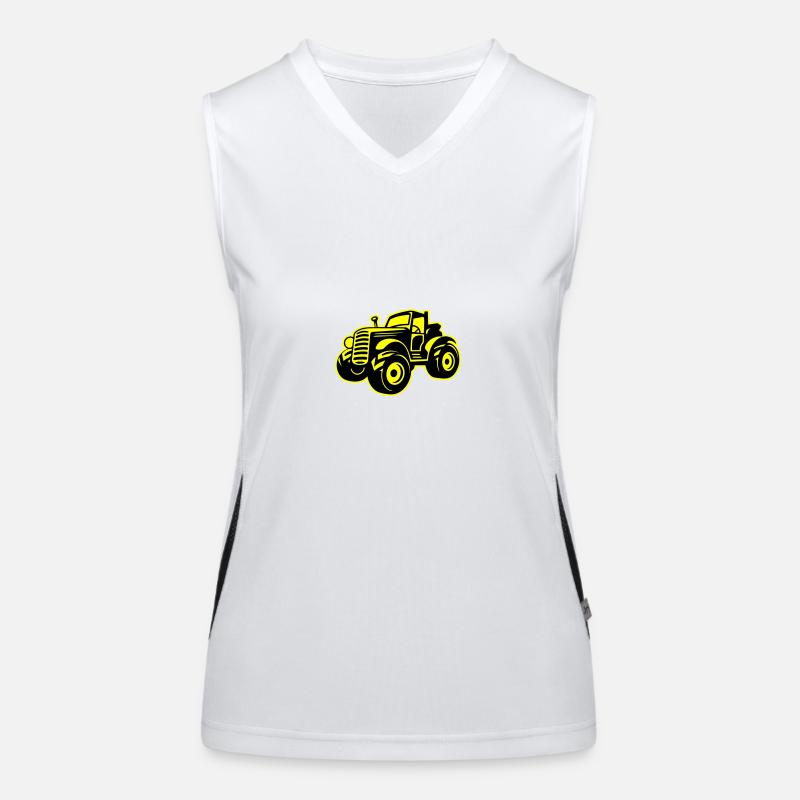 Tractor Farmer Women's Functional Contrast Tank Top