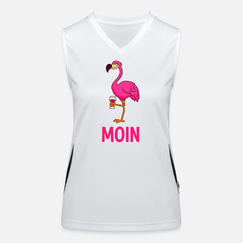 Flamant rose Débardeur respirant contrasté Femme