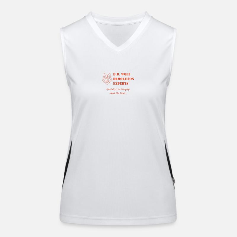 Großer böser Wolf Funktionelles Kontrast-Tank Top für Frauen