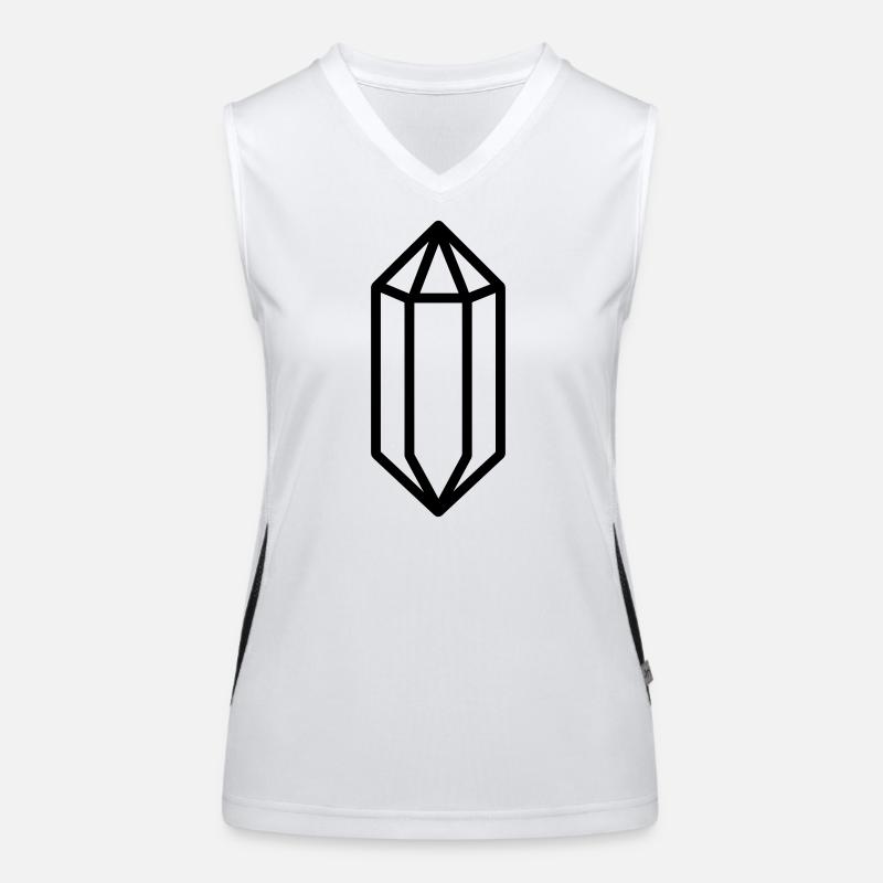 cristal de quartz Débardeur respirant contrasté Femme