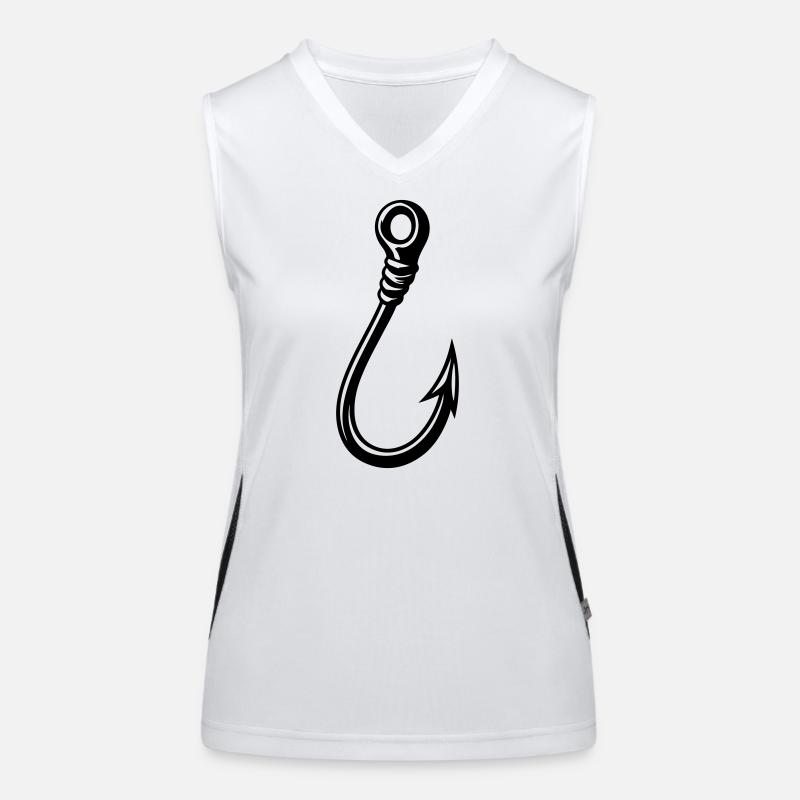 Fish hook icon Women's Functional Contrast Tank Top