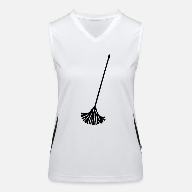 Wischmop - putzen Funktionelles Kontrast-Tank Top für Frauen