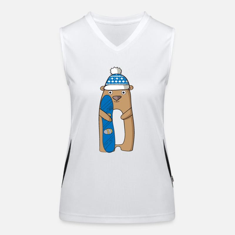 Snowboard Funktionelles Kontrast-Tank Top für Frauen