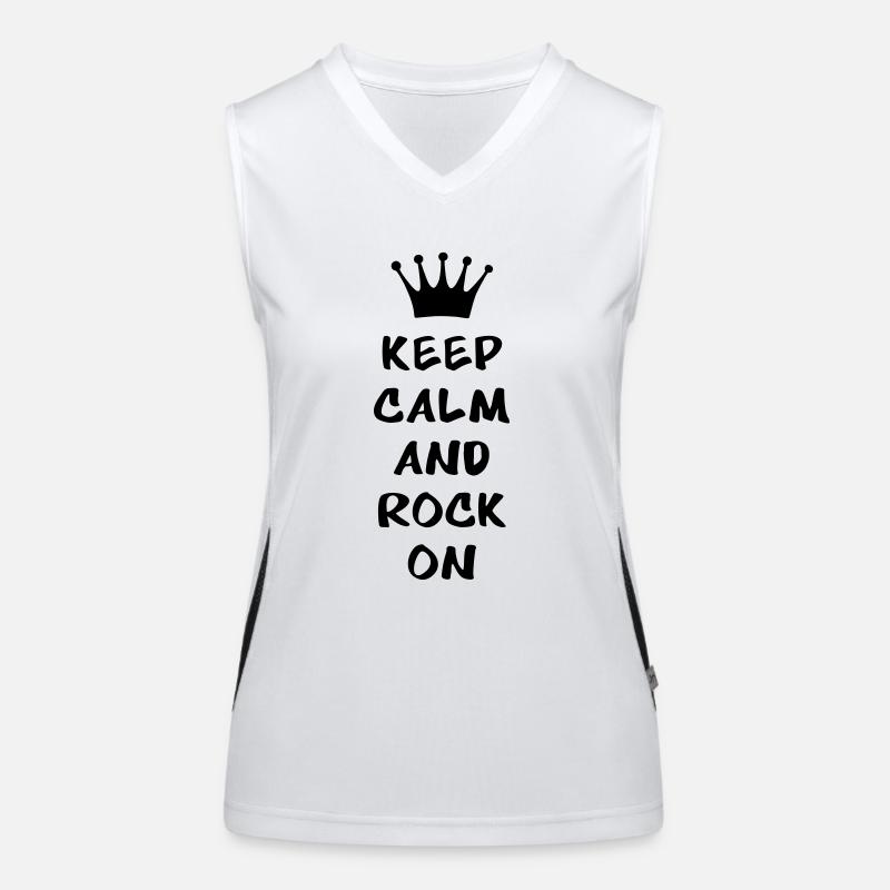 Keep calm and Débardeur respirant contrasté Femme