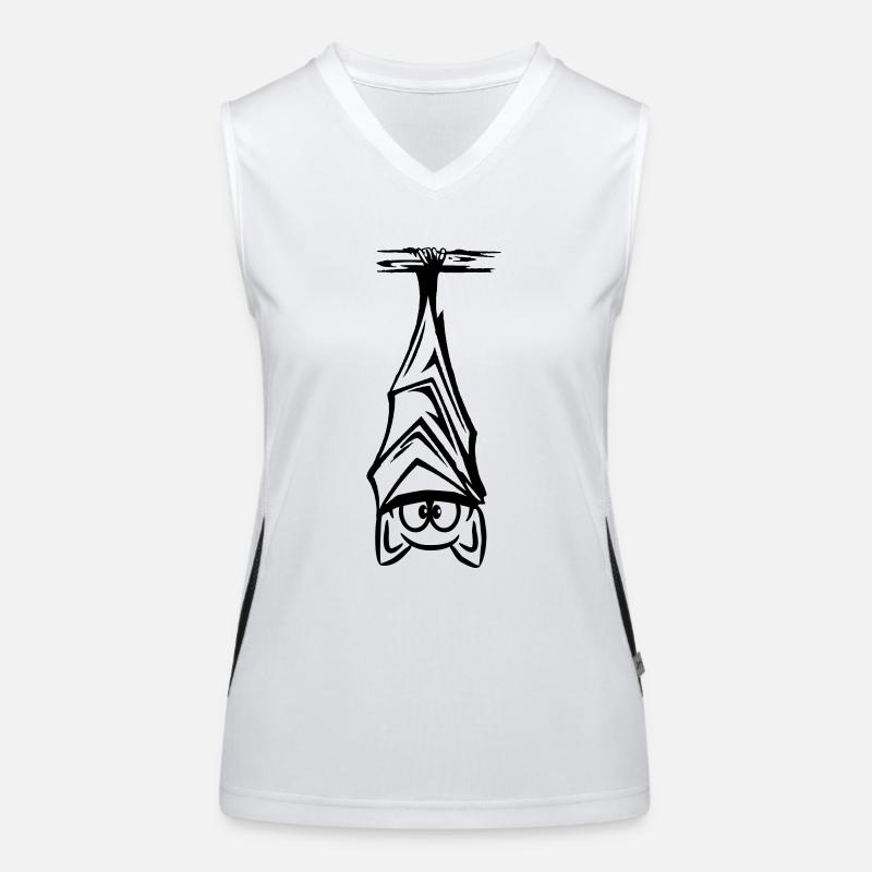 bat hanging Women's Functional Contrast Tank Top