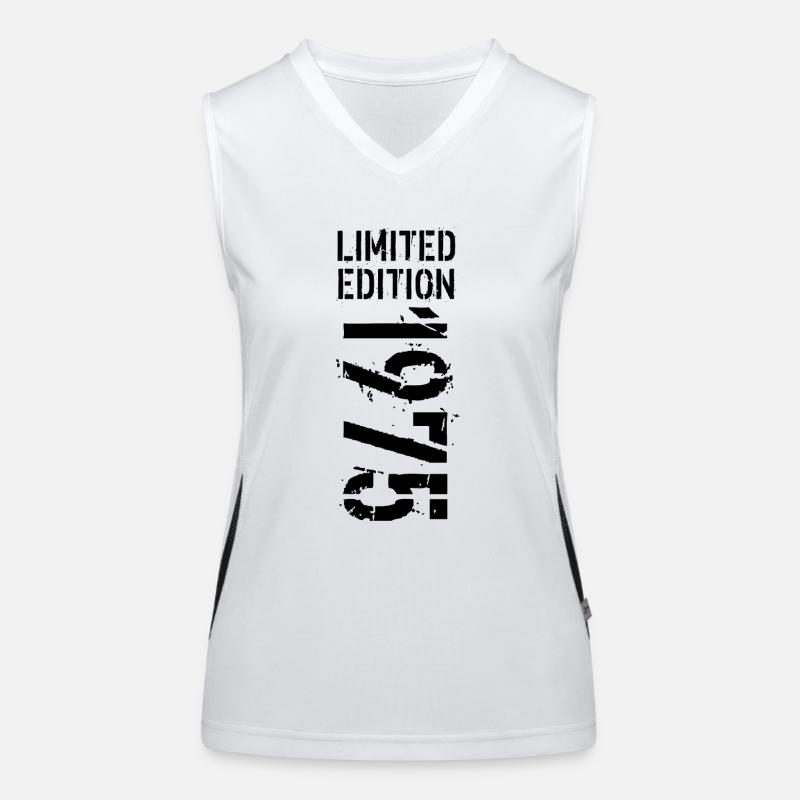 LIMITIERTE EDITION 1975 SCHWARZ Funktionelles Kontrast-Tank Top für Frauen