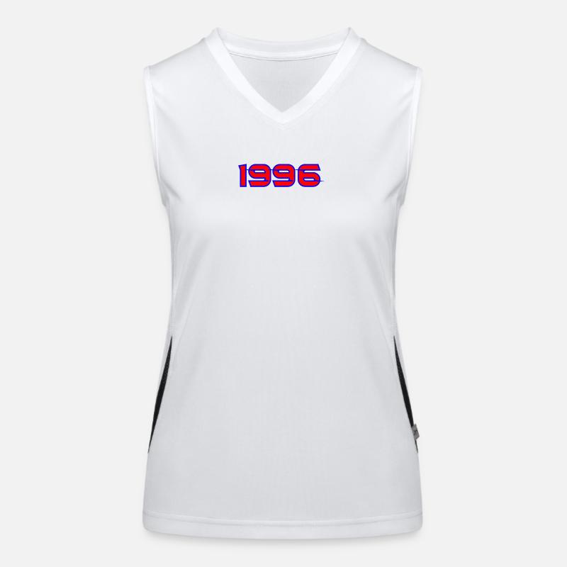 1996 Neon Retro-Logo Funktionelles Kontrast-Tank Top für Frauen