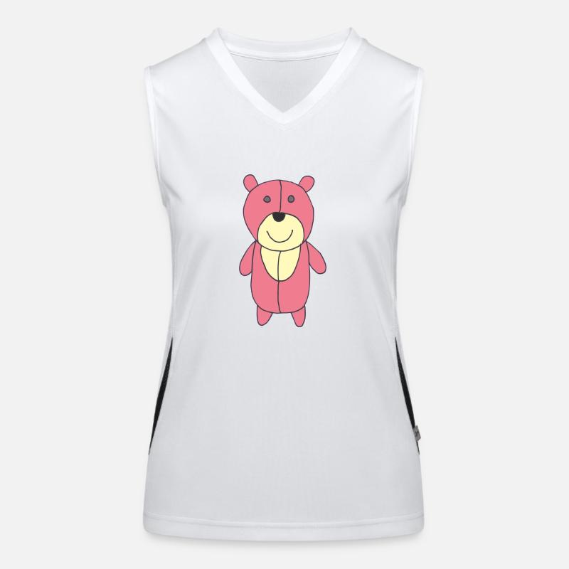 Bear Pink Women's Functional Contrast Tank Top
