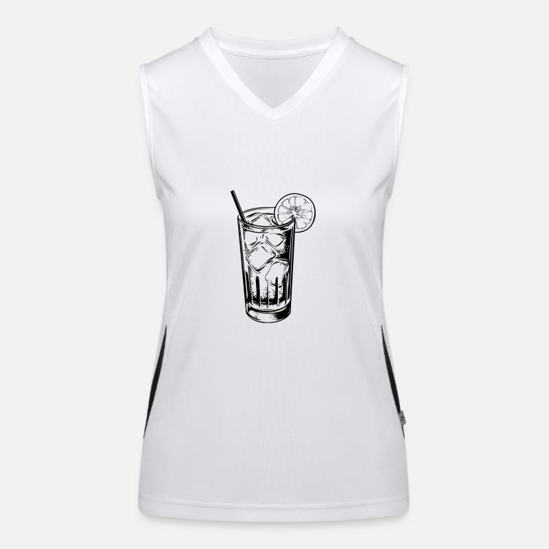 Boisson à la limonade Débardeur respirant contrasté Femme