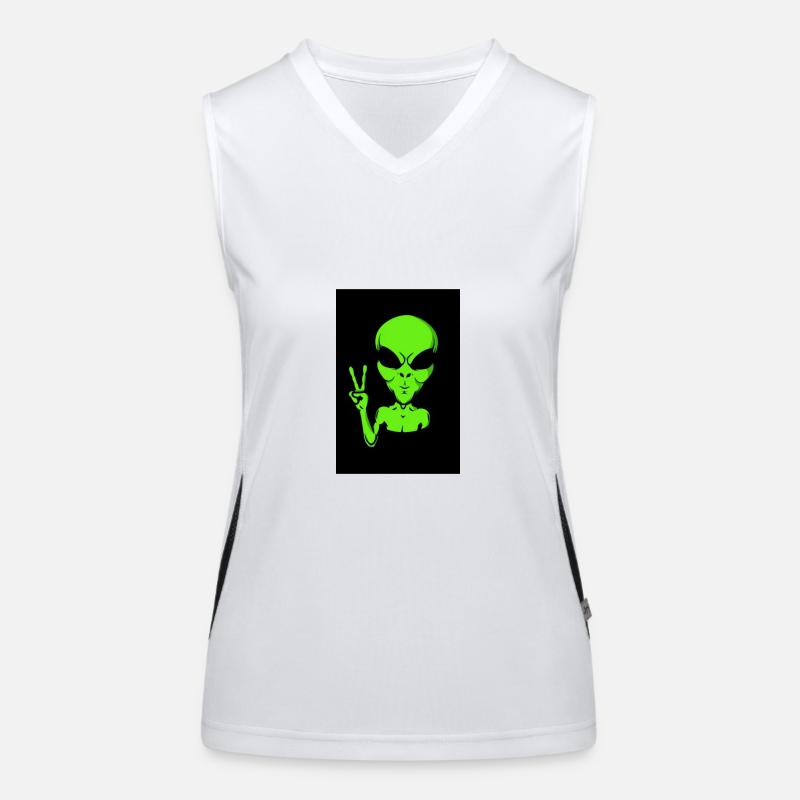 Außerirdischer Funktionelles Kontrast-Tank Top für Frauen
