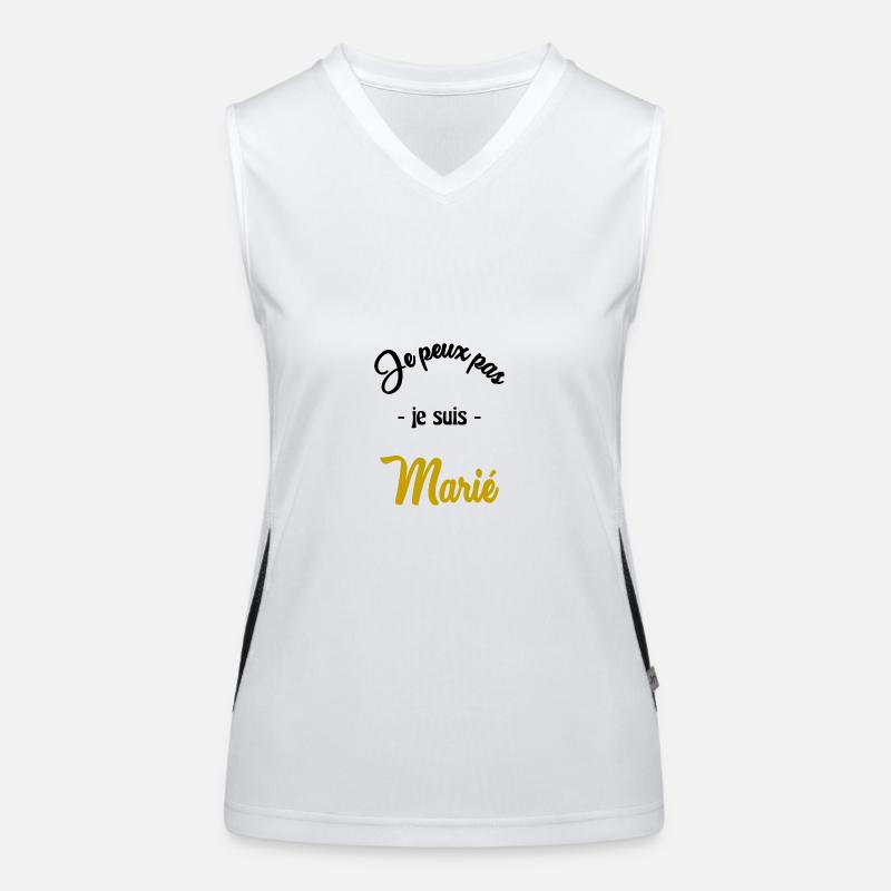 JUST MARRIED. EVJF Débardeur respirant contrasté Femme