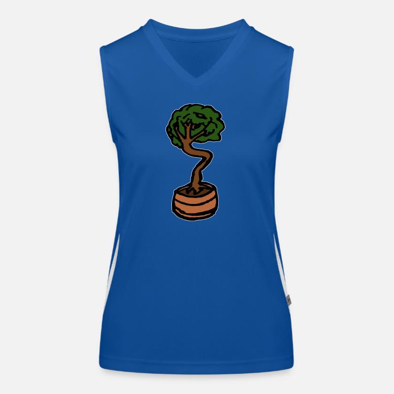 Kleiner Baum Bonsai Funktionelles Kontrast-Tank Top für Frauen
