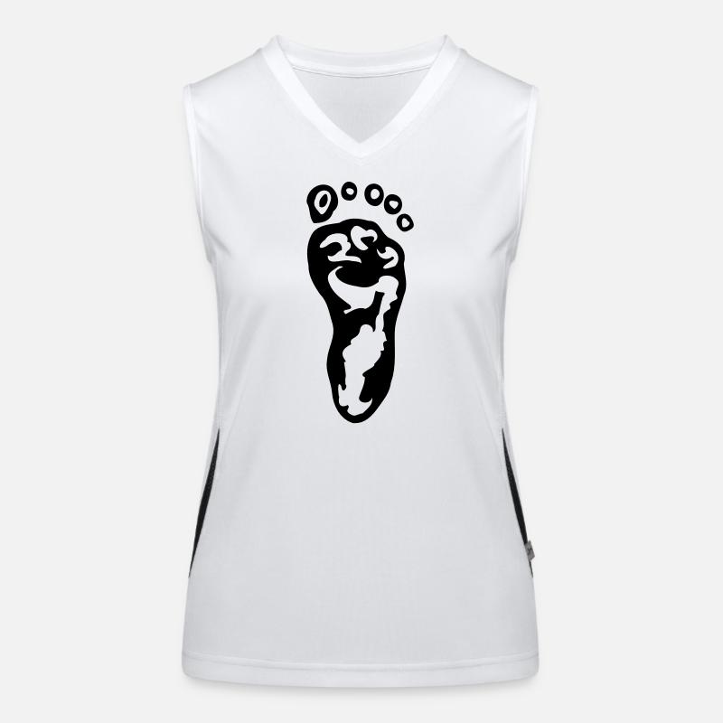 Fuß Funktionelles Kontrast-Tank Top für Frauen