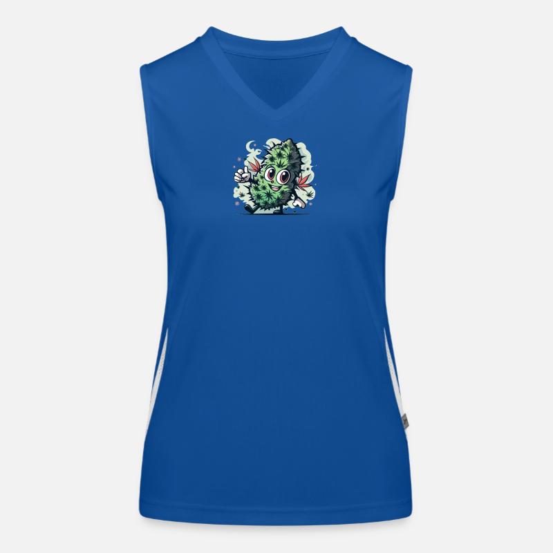 Happy Leaf Funktionelles Kontrast-Tank Top für Frauen