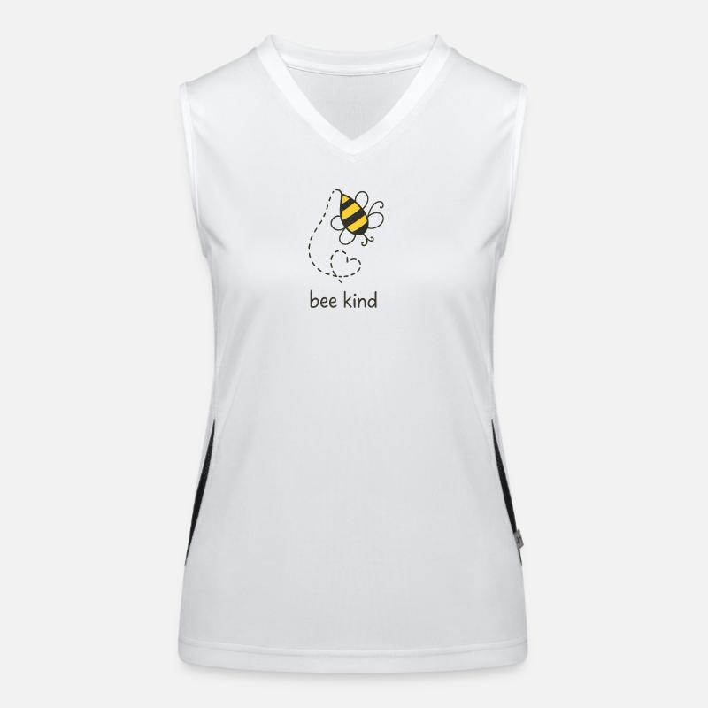 Be Kind Bee Illustration Débardeur respirant contrasté Femme