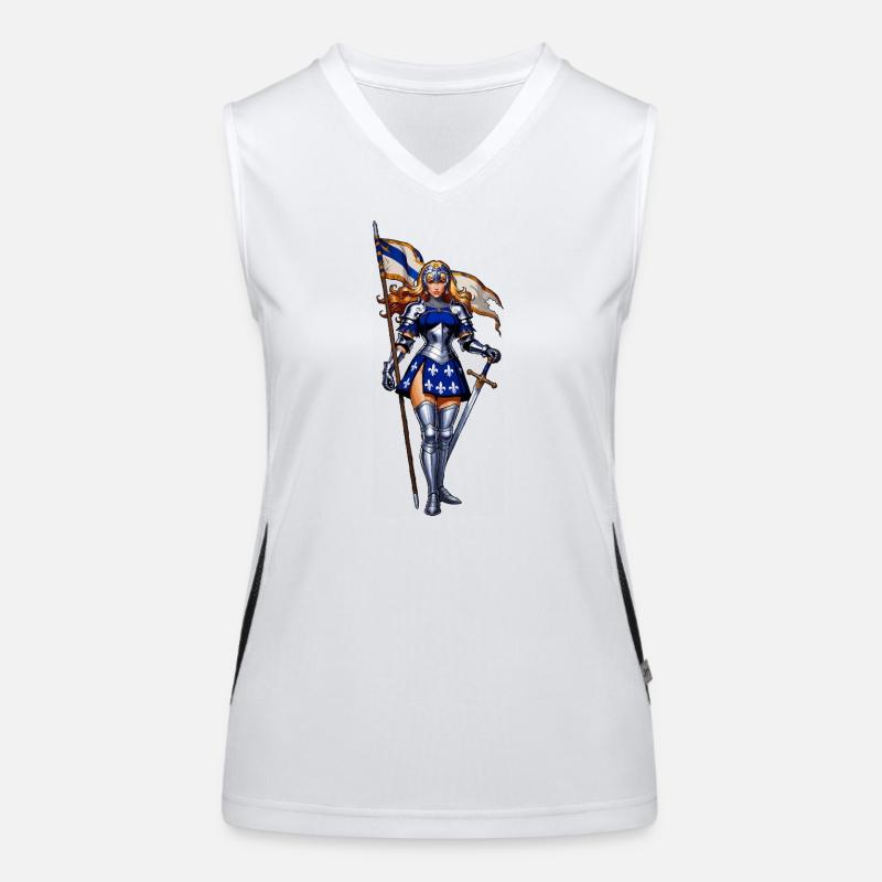 Joan of Arc Cosplay Women's Functional Contrast Tank Top
