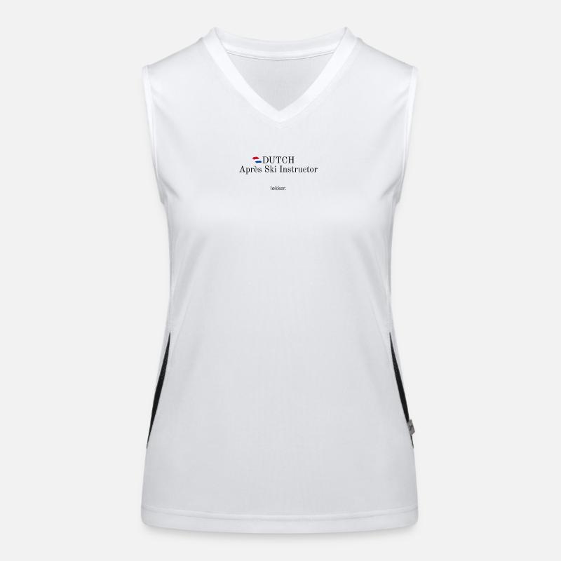 Dutch Apres Ski Instructor Funktionelles Kontrast-Tank Top für Frauen