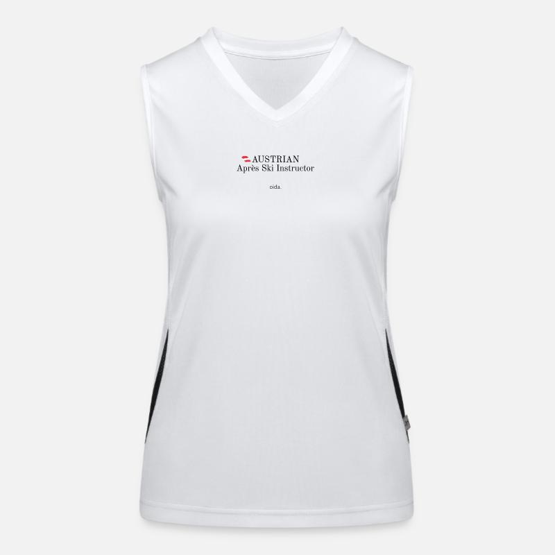 Austrian Apres Ski Instructor Funktionelles Kontrast-Tank Top für Frauen