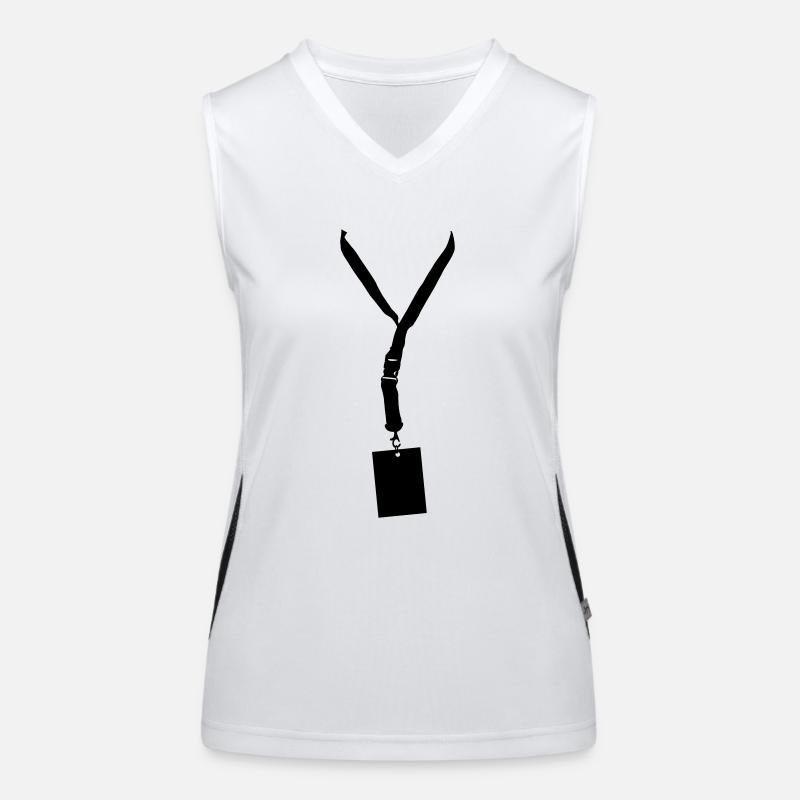 cordon - lanyard Débardeur respirant contrasté Femme