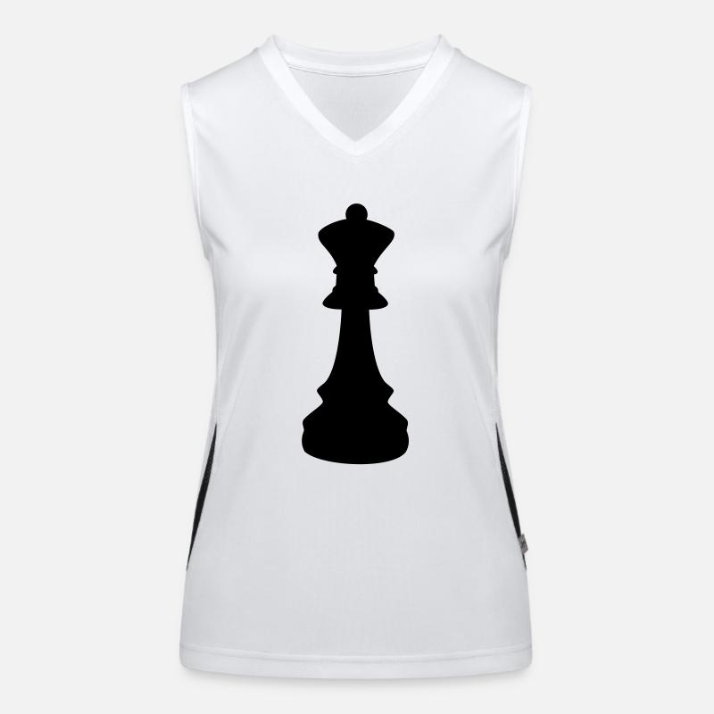 Chess Checkers Women's Functional Contrast Tank Top