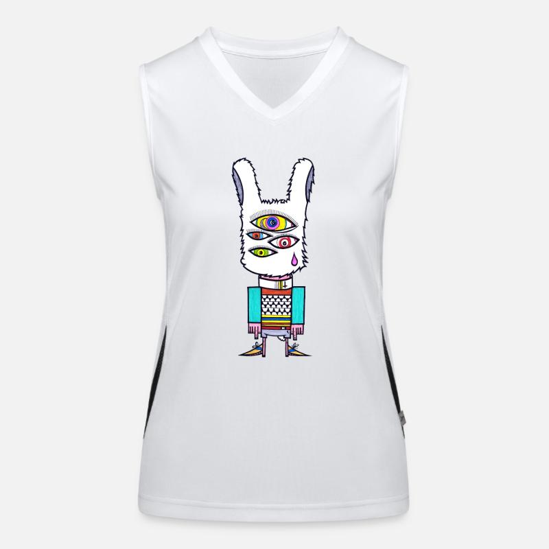 Augen Hase Funktionelles Kontrast-Tank Top für Frauen