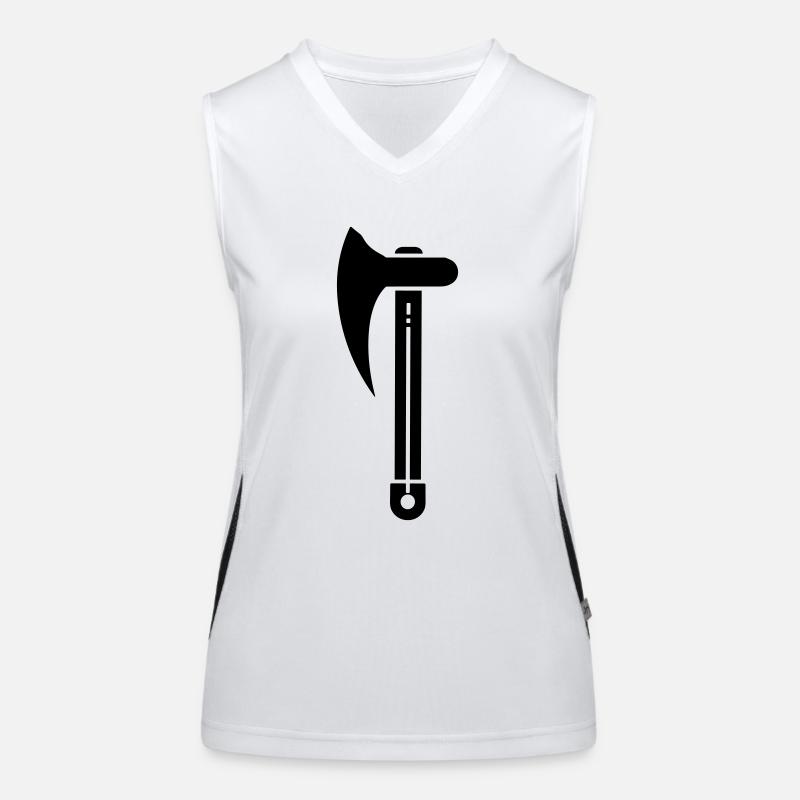 ascia Top sportivo da donna in contrasto cromatico