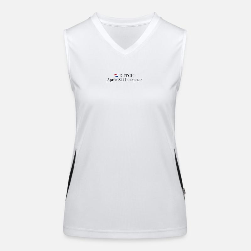 Dutch Apres Ski Instructor Funktionelles Kontrast-Tank Top für Frauen