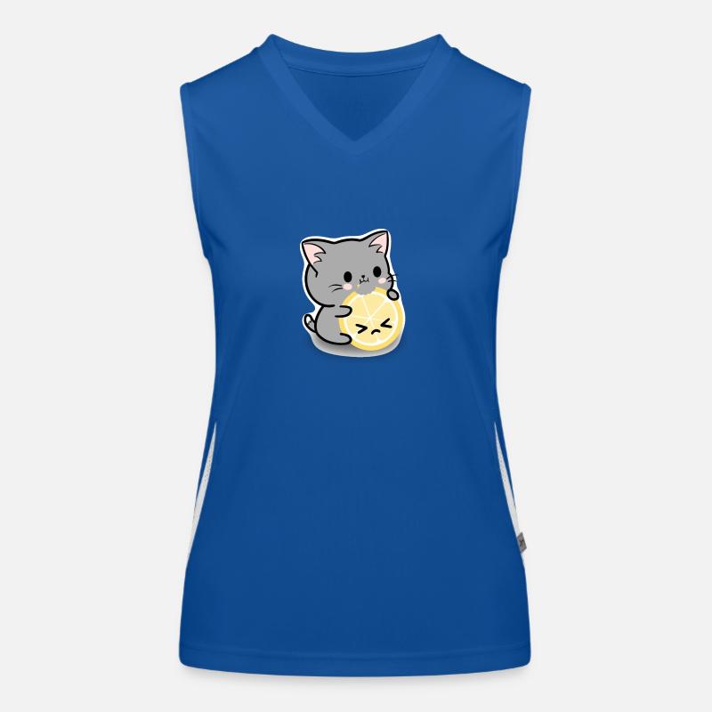 Chat citron Débardeur respirant contrasté Femme