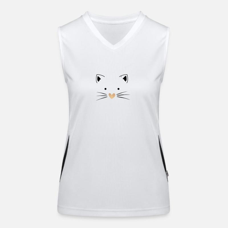 Meine süße Katze Funktionelles Kontrast-Tank Top für Frauen