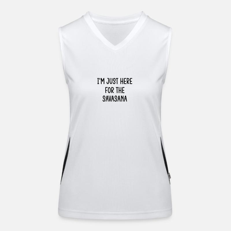 Cooler Yoga Spruch Geschenk Yogi Funktionelles Kontrast-Tank Top für Frauen