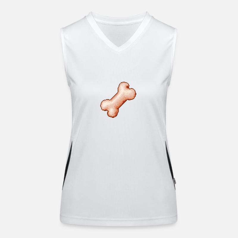 Bone Bone Fun Fun 8bit 16bit Retro Videospiele Funktionelles Kontrast-Tank Top für Frauen