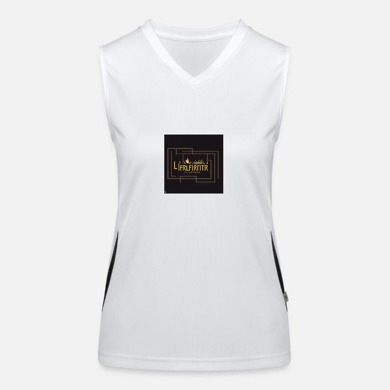 Diseño limpio Camiseta funcional de tirantes en contraste para mujer