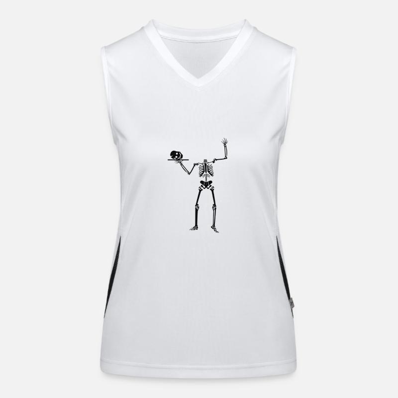 skeleton Women's Functional Contrast Tank Top