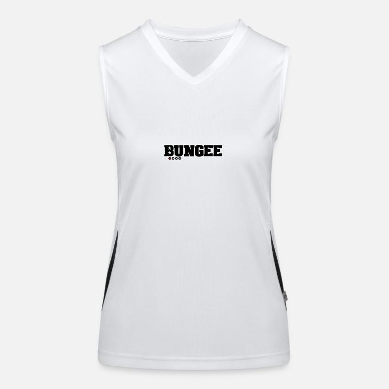 Bungee Logo schwarz Redpoint Funktionelles Kontrast-Tank Top für Frauen