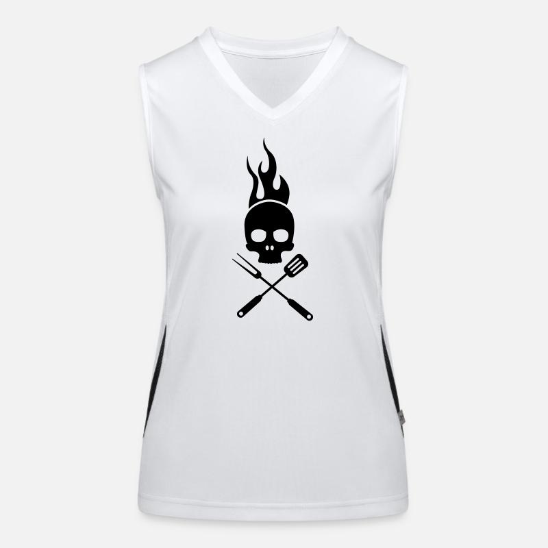 bbq Funktionelles Kontrast-Tank Top für Frauen