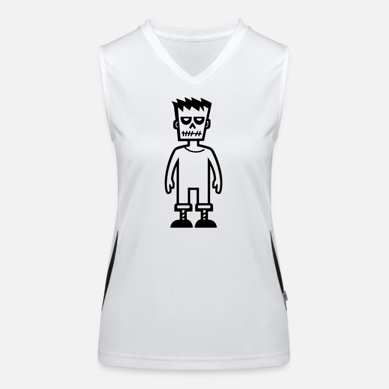 Zombie Funktionelles Kontrast-Tank Top für Frauen