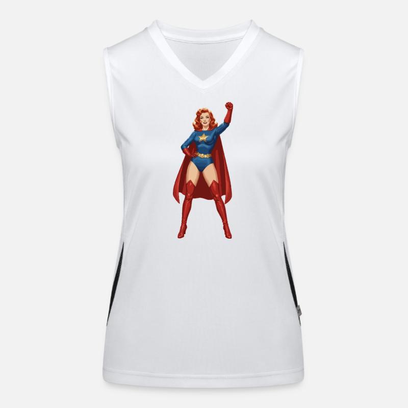 Superfrau Funktionelles Kontrast-Tank Top für Frauen